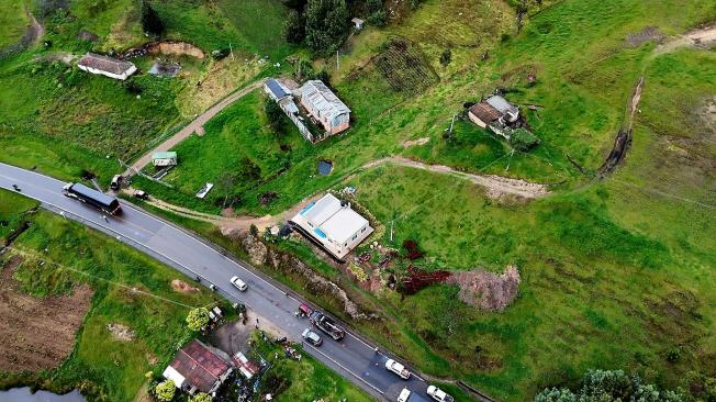 Lugar donde se accidentó el papá de Nairo Quintana.