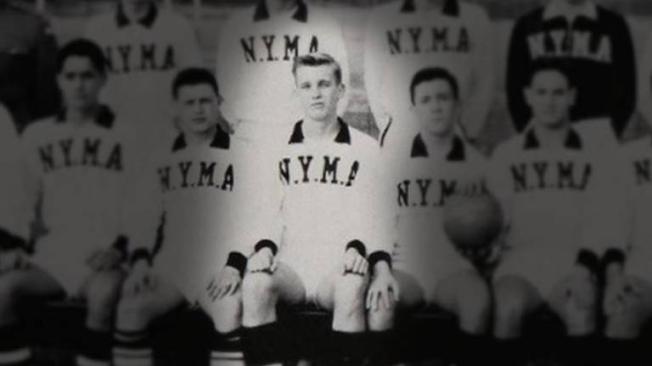 Donald Trump en su juventud como deportista.