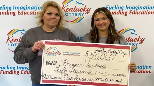 Brianna Vanhoose se hizo acreedora al segundo premio mayor en la lotería de Kentucky