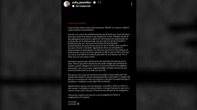 Hermana de Angélica Jaramillo reacciona a revelaciones por su fuga de centro de rehabilitación.