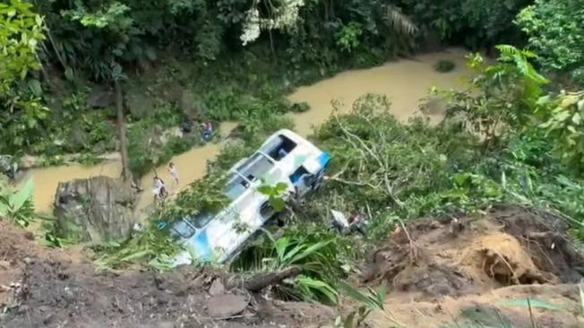 Accidente en vía El Tarra - Tibú.