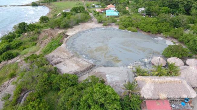 Volcán de lodo de Arboletes, en el Urabá antioqueño