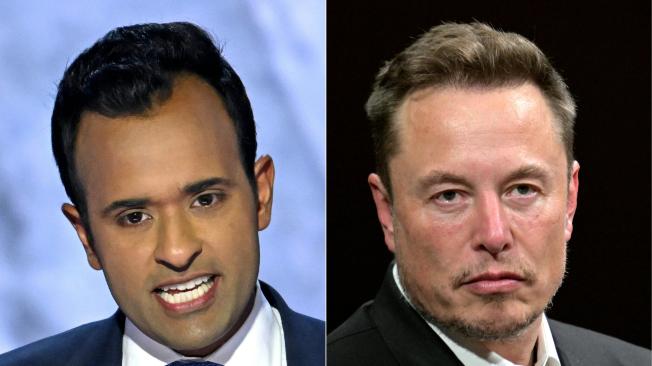 Vivek Ramaswamy y Elon Musk.