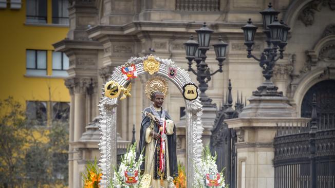 Procesión de noviembre en Lima, Perú.