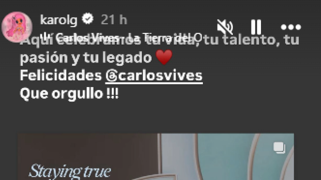 'La Bichota' también estuvo presente durante la gala delos premios.
