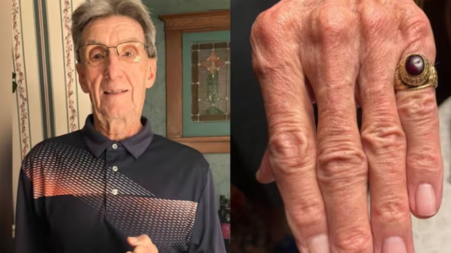 Frederick Morgan Perigo, un canadiense, de 83 años, recuperó su anillo de graduación gracias a un buceador que lo encontró en las aguas de Barbados