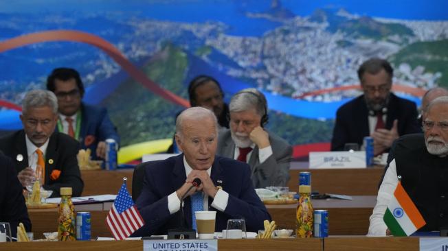 El presidente estadounidense Joe Biden habla durante el lanzamiento del Grupo de Trabajo para una Alianza Mundial contra el Hambre y la Pobreza.