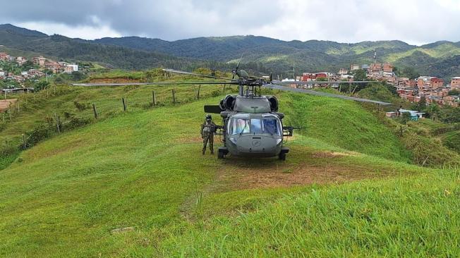 Soldados trasladados a Anorí, Antioquia.