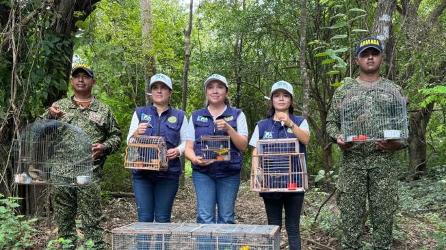 Fauna rescatada en Bolívar y Sucre