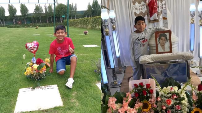 Dante, de 10 años, perdió a su papá y a su mamá