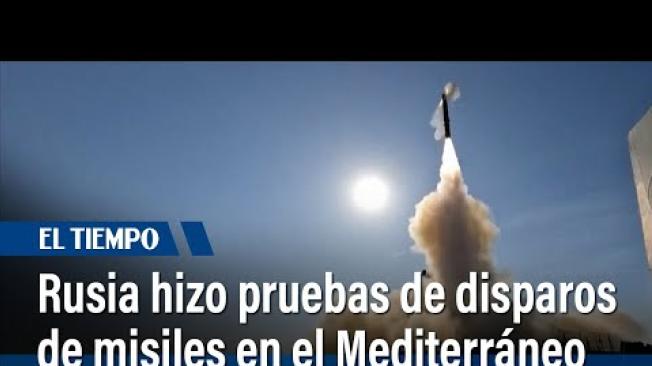 Rusia afirma que hizo pruebas de disparos de misiles.