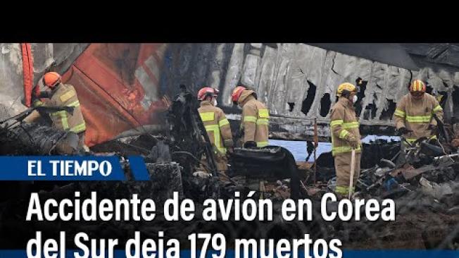 Accidente de avión en Corea del Sur deja 179 muertos.