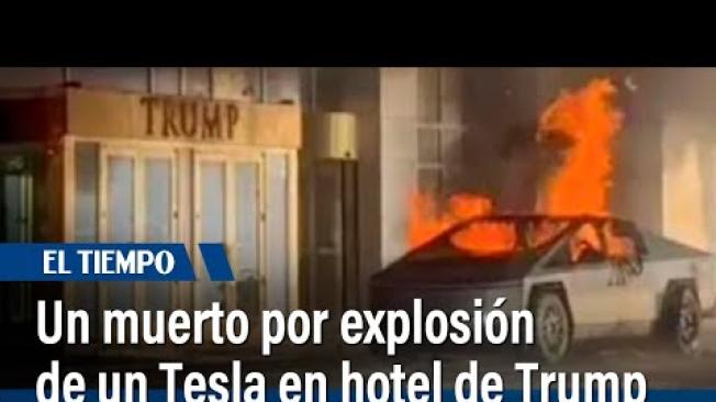 Un muerto por explosión de un Tesla Cybertruck en hotel de Trump en Las Vegas