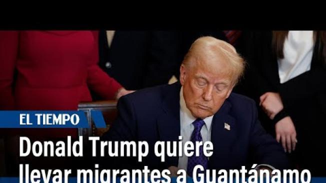 El presidente de Estados Unidos, Donald Trump, dice que usará Guantánamo para detener a migrantes en situación irregular. Para ello, el nuevo gobierno ordenó al Pentágono disponer de 30.000 camas en esa base, que queda en territorio cubano.