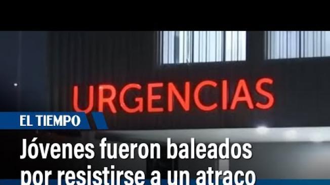 Jóvenes que hacían ejercicio fueron baleados por resistirse a un atraco