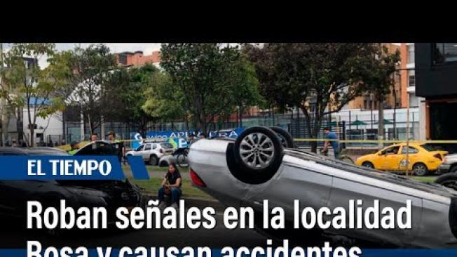  roban señales de tránsito y causan accidentes | El Tiempo