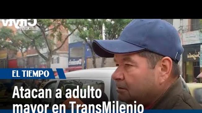 Habitante de calle ataca a adulto mayor en TransMilenio con cuchilla | El Tiempo