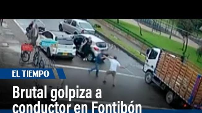 Brutal golpiza a conductor en Fontibón en discusión por imprudencia en la vía | El Tiempo