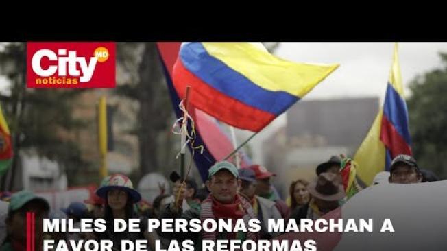 Este 18 de marzo se realizaron las marchas convocadas por el Gobierno.