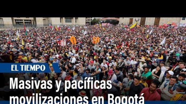 La jornada inició con pequeños puntos de concentración desde muy temprano donde los manifestantes llegaron al centro de la ciudad. Pasadas las nueve de la mañana los trabajadores emprendieron la caminata desde el parque nacional hacia la Plaza de Bolívar.