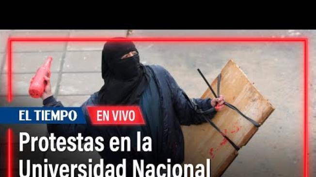 Afectaciones en TransMilenio por manifestaciones frente a la Universidad Nacional.