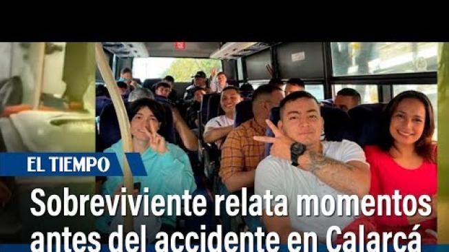Estudiante sobreviviente cuenta qué dijo el profesor antes del choque en Calarcá