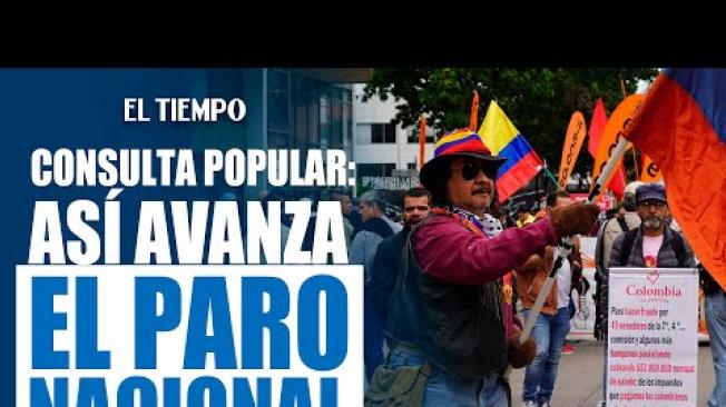 Así avanza el #paronacional en apoyo a la consulta popular | El Tiempo
