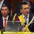 El nuevo presidente de Ecuador, Daniel Noboa, pronuncia su primer discurso durante su toma de posesión en la Asamblea Nacional.
