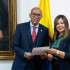 Magistrado Gerson Chaverra y la fiscal electa Luz Adriana Camargo