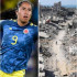 De izquierda a derecha, el Congreso de la República, la futbolista Mayra Ramírez, devastación en Gaza y el alcalde Galán.