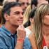 El presidente del gobierno español, Pedro Sánchez, y su esposa Begoña Gómez.