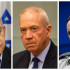 El primer ministro de Israel, Benjamin Netanyahu; el ministro de defensa, Yoav Gallant; y el jefe de las Fuerzas de Defensa de Israel, Herzi Halevi.