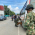 Ejército y Policía adelantan controles en el casco urbano de Jamundí.
