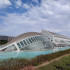 Las construcciones neofuturistas de la Ciudad de las Artes y las Ciencias, por el arquitecto valenciano Santiago Calatrava.