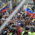 Protestas en Caracas tras los resultados de las elecciones en Venezuela.
