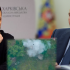 Volodimir Zelenski y Vladimir Putin. Imagen aérea del ejército ruso bombardeando tropas ucranianas en Kursk.
