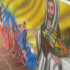 Este mural, que embellece las paredes del comedor Papa Francisco, ubicado en la frontera, fue inspirado en la armonía y nobleza que irradia el sucesor del Pedro.