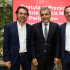 Federico Gutiérrez, alcalde de Medellín; David Bojanini y Juan Carlos Mora.