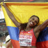 Caterine Ibargüen fue oro en el Mundial de Pekín 2015, en el salto triple