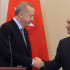 Recep Tayyip Erdogan (i.) presidente de Turquía y Vladimir Putin, presidente de Rusia, en una cumbre en Sochi (Rusia).