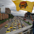 Paro de taxistas en Bogotá, en la Carrera 30 con 19.