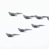 Los aviones de combate y cargueros de la FAC engalanaron el cielo de Bogotá.