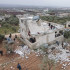 Vista de un edificio en Siria que fue bombardeado por operación de EE. UU.