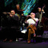 Woody Allen con su banda de jazz, a New Orleans Jazz Band, en Varsovia, en un concierto en el 2008.