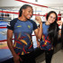 Ambas boxeadoras contaron detalles de su actuación en el Mundial Femenino celebrado en Nueva Delhi (India).