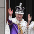 Los reyes cerraron los actos de coronación con su saludo desde el balcón del Palacio de Buckingham.