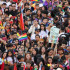 Marcha del orgullo LGBTIQ+ en Bogotá.