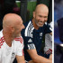 Zinedine Zidane. A la izquierda, con Fabien Barthez.