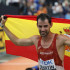El español Álvaro Martín tras proclamarse campeón del mundo de 20 kilómetros marcha