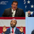 Los candidatos republicanos que se enfrentarán en el debate de este miércoles.